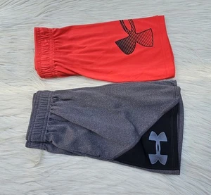 (2) Boys Under Armour Athletic Shorts 5/6 - Picture 1 of 5