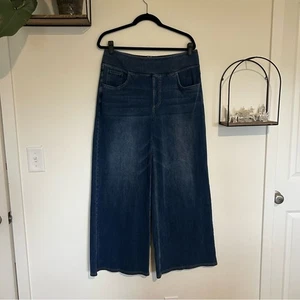 Pantalones de mezclilla Halara súper anchos elásticos cintura suave azul talla XL - Imagen 1 de 5