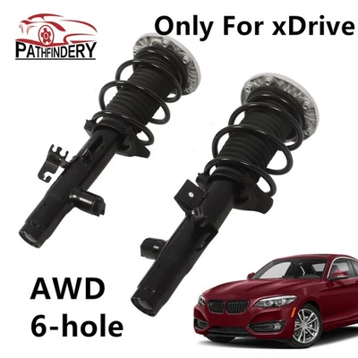 2X Front Struts Assys w/ EDC For BMW AWD F30 F31 F32 328d 330i 428i 435i - Image 1 of 4