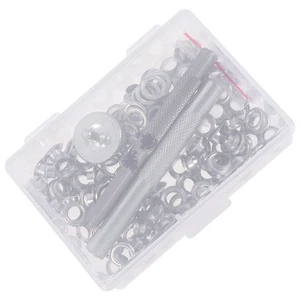Juego de 100 herramientas de ojo de aire kit de ojales de latón ojales coloridos sujetador de botones - Imagen 1 de 12