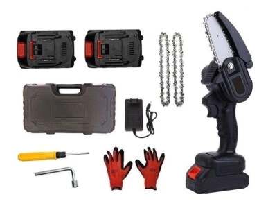 Mini Sega Elettrica Motosega 2 batterie da 48V 2 Catene Potatura Taglia Rami