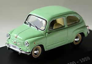 Fiat 600 Limusina 1955-69 Verde Claro PC-Box 1:43 Atlas - Imagen 1 de 7