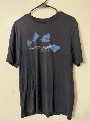 Chaps Men's Large Navy Blue Graphic Along The S-Sleeve Tee - Image 1 of 4