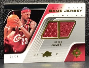 LeBron James Ultimate 2004-05 Spiel Trikot getragene Karte #'d 51/75 - Bild 1 von 2