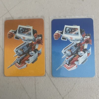 1985 Transformers G1 Action Trading Cards Ratchet + VARIANT Milton Bradley RARE - Image 1 of 4