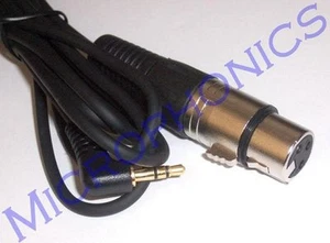 3.5mm TO XLR MICROPHONE LEAD FOR DV CAMCORDER MD 2M (B) - Picture 1 of 1