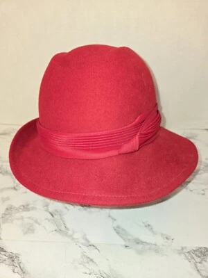 Sombrero Betmar Vintage Mujer Lana Fieltro Cloche WPL-5923 Rojo  Foto 1 de 4