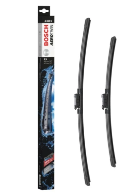 Audi Q2 Front Wiper Blade Blades Set Windscreen 2016 Onwards BOSCH AEROTWIN - Image 1 of 4