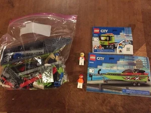 LEGO - CITY - TRANSPORTADOR BARCO DE CARRERAS - 60254 - 100% COMPLETO - Imagen 1 de 5