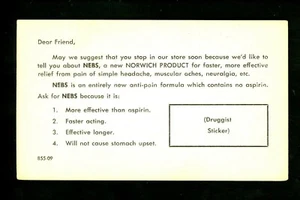 Medical postcard Advertising on Government Postal Card NEBs Norwich Product - Picture 1 of 2