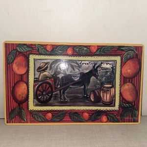 Bellina Sammlungen, Original Handbemalt, Gemälde��Jamaika Esel Rum�� - Bild 1 von 11