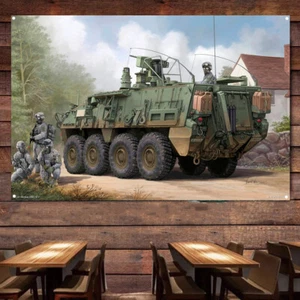 Póster de vehículo de detección EE. UU. M1135 colgante de pared bandera armadura arte decoración de pared pancarta - Imagen 1 de 5