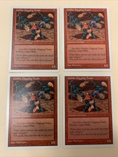 4x Goblin Digging Team- MTG- 5th Edition- NM- Magic The Gathering