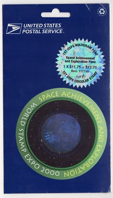 Scott #3412 Space Achievement and Exploration Stamp Sheet - Sealed Blue Silver - Image 1 of 2