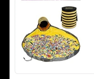 Samione Toy Storage Basket & Play Mat for Kids, 14''x12.6'' Slideaway Large Toys - Image 1 of 4