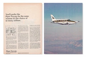 1970 Piper Navajo Aircraft Ad 11/9/2024d - Picture 1 of 1