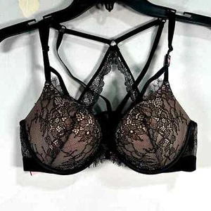 Victoria's Secret Front Closure Push-Up Bra, Women's Size 34B - Black - Picture 1 of 11