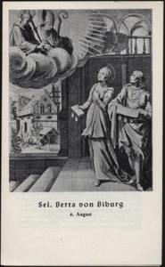santino-holy card B. BERTA DI BIBURG - Picture 1 of 1