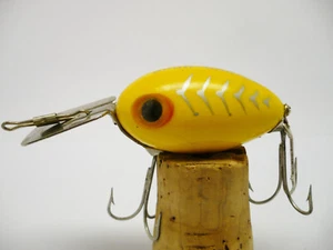 Vintage Fishing Lure  Fred Arbogast ARBO-GASTER Yellow Clean 1 3/4" - Picture 1 of 5