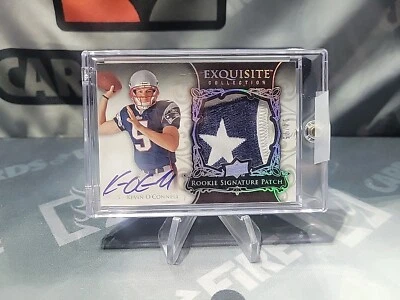 2008 Upper Deck Exquisite Patch Auto #131 Kevin O'Connell Patriots /75 Vikings - Image 1 of 3