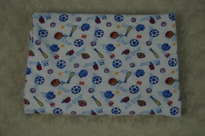 Manta de recepción deportiva Koala Baby All Star blanca azul franela balón de fútbol Foto 1 de 4