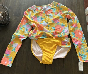 Target's Art Class Floral Print 3pc Bikini Set - XL (14/16) (Pink & Yellow) B11 - Picture 1 of 1