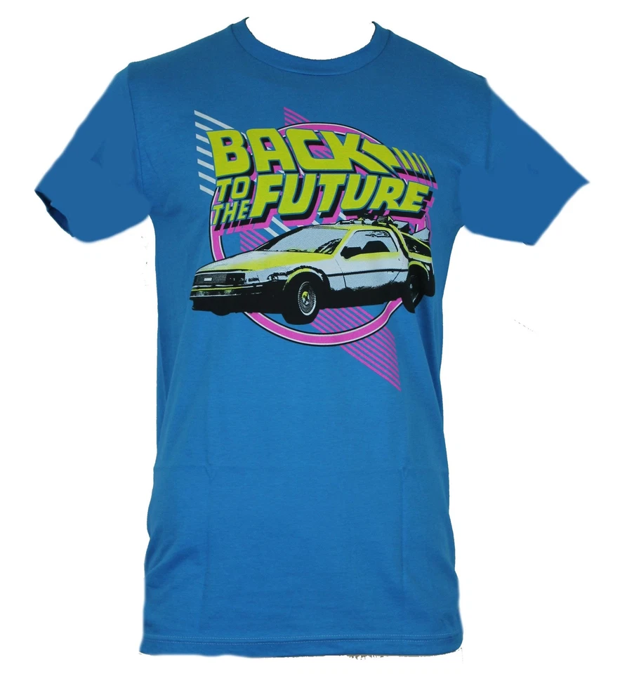 Camiseta Regreso al Futuro Adulto Nueva - Neón Delorean Line Diseño Imagen Foto 1 de 1
