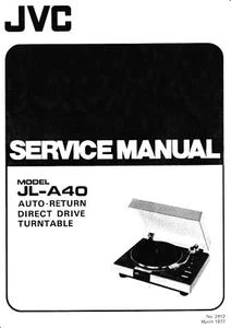 Manual de servicio instrucciones para JVC JL-A40 - Imagen 1 de 1