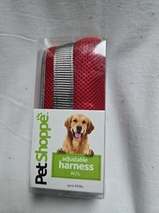 Pet Shop Dog Harness. NWT. M/L. 26-50 Lb. Red Adjustable. - Picture 1 of 4