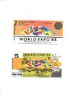 AUSTRALIA  WORLD  EXPO  '88  TWO  NOTES