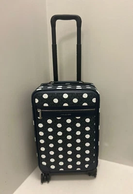 Michael Kors Mujer Pequeña Azul Marino Lunares Logo Maleta Equipaje de Viaje Trolley Foto 1 de 4