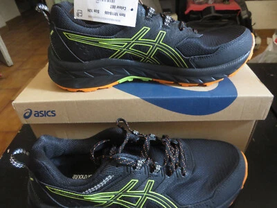 Asics GEL VENTURE 9  BLACK-NEON LIME - tg. 44,5 EU NUOVE con scatola come da fot - Immagine 1 di 4