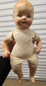Antique Madame Hendren BABY HENDREN composition/cloth. H9 - Picture 1 of 9