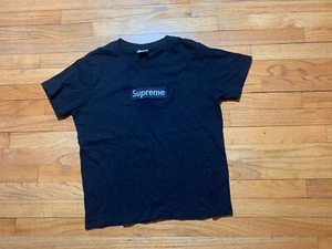 Supreme Black Box Logo Tee Black Size Large FW23 - Picture 1 of 3
