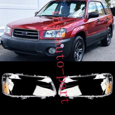 For Subaru Forester 2003-2005 LH&RH Side Headlight Lens Cover Shell Housing - Imagem 1 de 4
