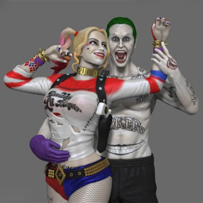 Joker & Harley 1/8 1/6 1/4 3D print figure Model Kit Unpainted Unassembled GK - Image 1 of 4