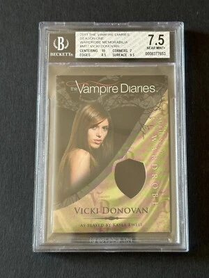 2011 Cryptozoic VAMPIRE DIARIES Kayla Ewell WARDROBE Vicki Donovan COSTUME Relic - Image 1 of 4