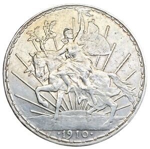 1910 Mexico .903 Silver Peso Caballito Coin KM# 453 # 0652
