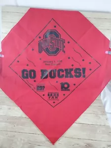 OHIO STATE BANDANA 1998 Sugar Bowl OSU vs FSU at New Orleans Swag SG - Picture 1 of 3