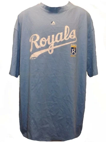 New Kansas City Royals Mens Sizes XL-2XL-3XL-4XL-Tall Majestic Blue Shirt Cover