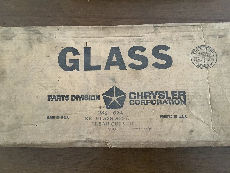 Dodge Dart 1969 NOS ventana de ventilación vidrio #2861634 Foto 1 de 4