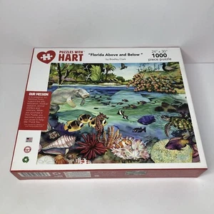 Puzzles With HART Florida Above And Below 24"×30" 100 Piece Puzzle By Bradley... - Picture 1 of 7