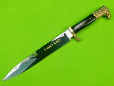 Cuchillo de Lucha Grande Vintage Alemán Solingen Kershaw Limited Golden Eagle Foto 1 de 4