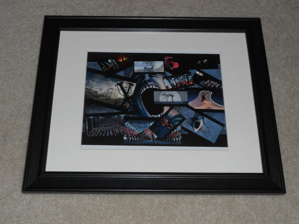 Framed Pink Floyd The Wall Poster, Beautiful, Movie Stills, 14"x17" Roger Waters - Image 1 of 1