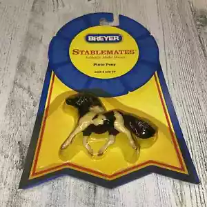 Breyers Stablemates Black Pinto Pony #5902 NOS - Picture 1 of 4