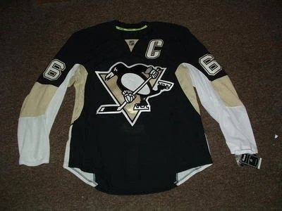 CAMISETA DE HOCKEY CASERA AUTÉNTICA MARIO LEMIEUX #66 PITTSBURGH PENGUINS talla 54 nueva con etiquetas Foto 1 de 4