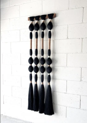 Handmade wall decor, Mexican Macrame wall hanging, Perfect blend of texture - Image 1 of 4