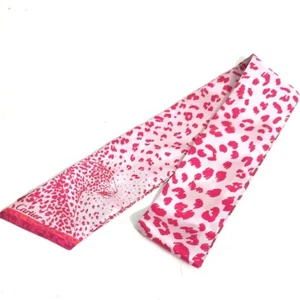 CARTIER Novelty PANTHERE leopard print Bandeau Scarf Unused - Picture 1 of 8