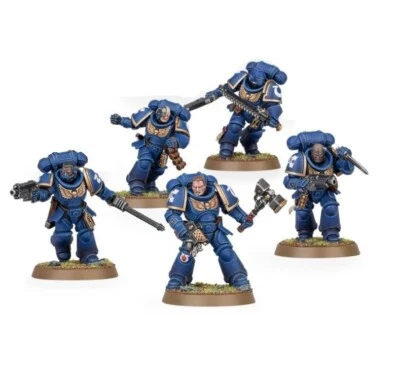 GAMESWORKSHOP 5x Primaris Space Marine Assault Intercessor Squad Multicompont - Warhammer 40k