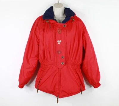 VTG Obermeyer Ski Jacket Womens Size 6 Thermolite Embroidered Nordic Patterns - Image 1 of 4